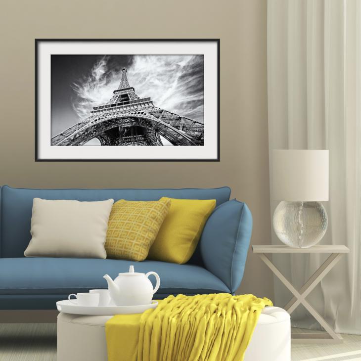 Wall decal picture frame Eiffel Tower - ambiance-sticker.com