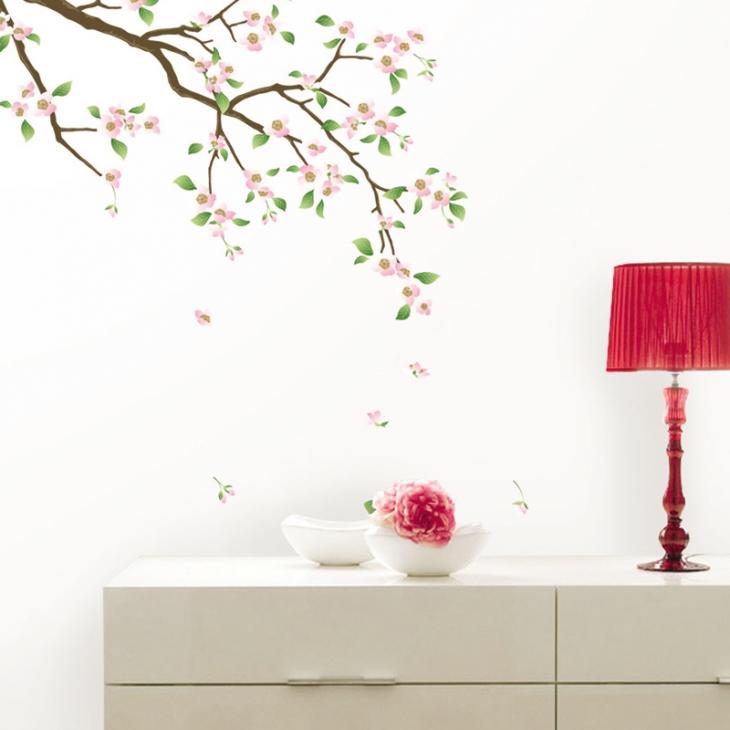 Flowers wall decals - Wall decal Cherry blossom tree - ambiance-sticker.com
