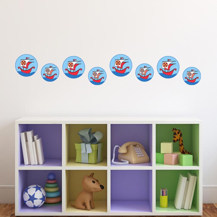 Wall decals for babies  Ship line wall decal - ambiance-sticker.com