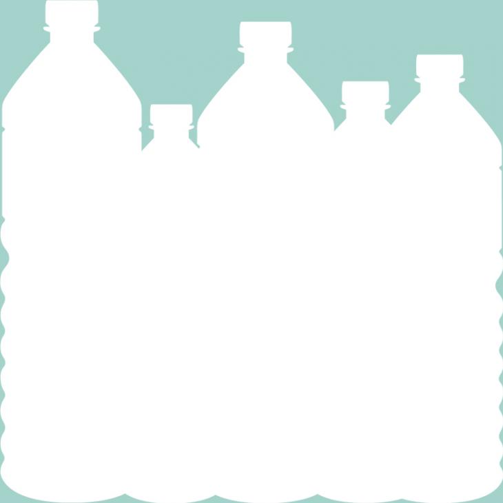 Wall decals whiteboards - Wall decal Bottles design - ambiance-sticker.com