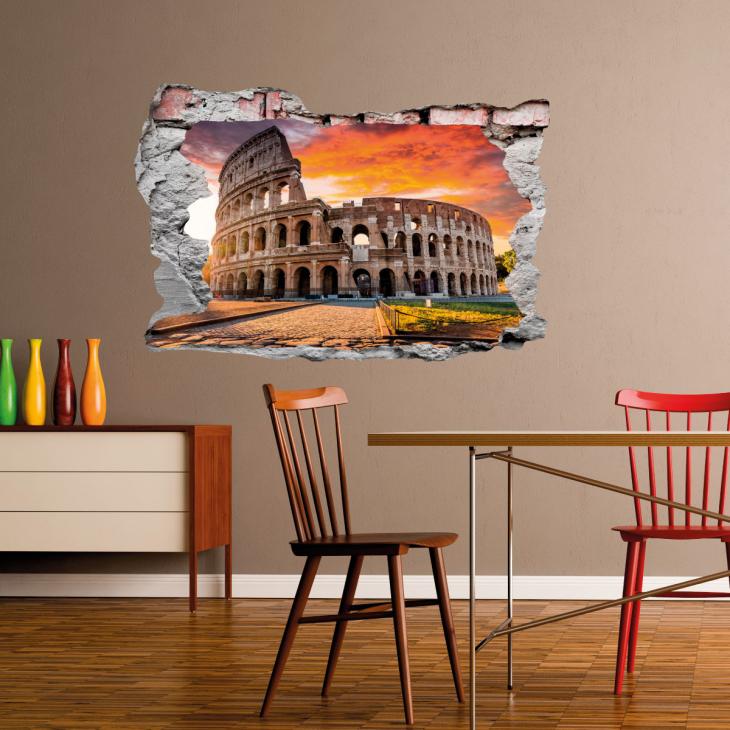 Wall decals landscape - Wall decal Landscape Rome's Coliseum - ambiance-sticker.com