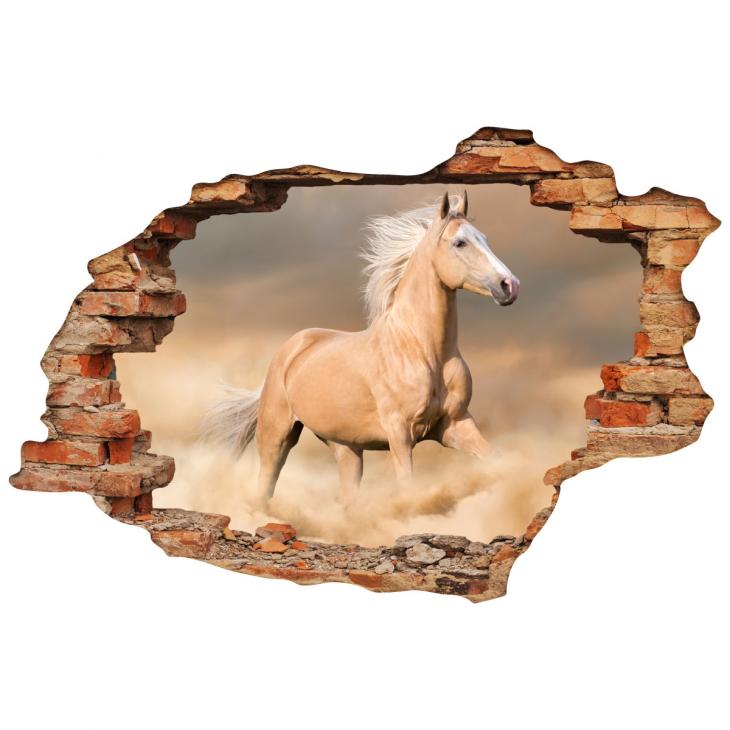 Wall decals landscape - Wall decal Landscape The horse in the desert - ambiance-sticker.com