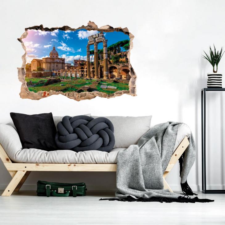 Wall decals landscape - Wall decal Landscape the Rome forum - ambiance-sticker.com