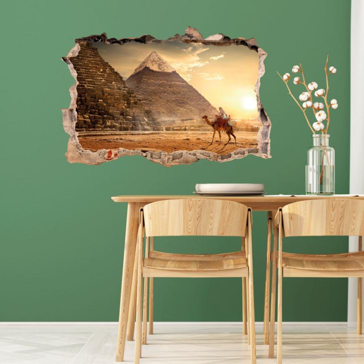 Wall decals landscape - Wall decal Landscape Pyramid of Egypt - ambiance-sticker.com