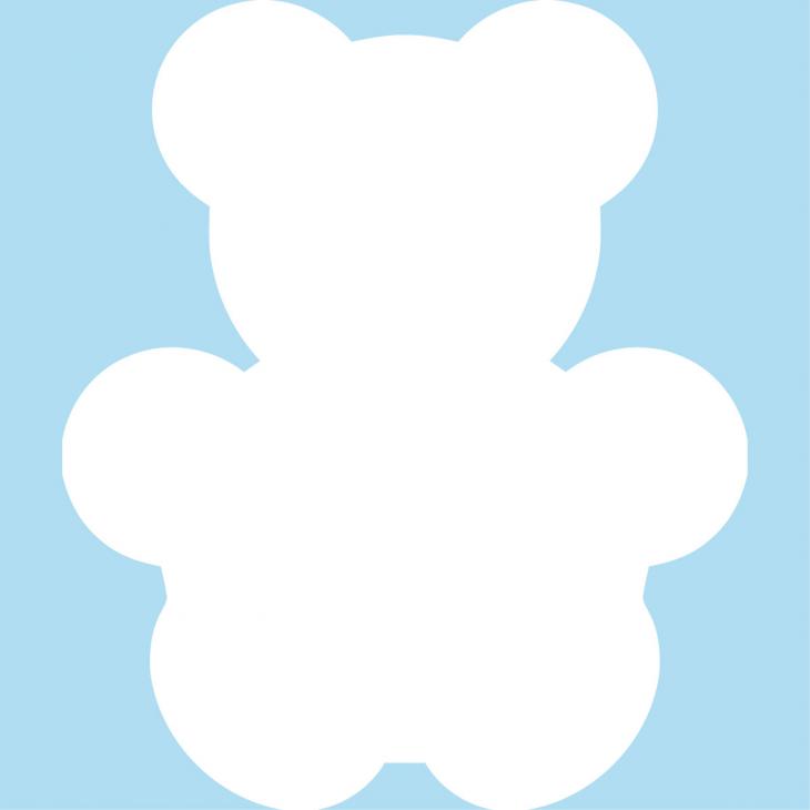 Wall decals Whiteboards - Wall decal whiteboard Teddy bear - ambiance-sticker.com