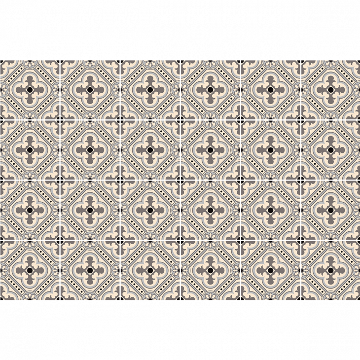 wall decal cement tiles - 24 wall decal cement tiles azulejos Giusti - ambiance-sticker.com