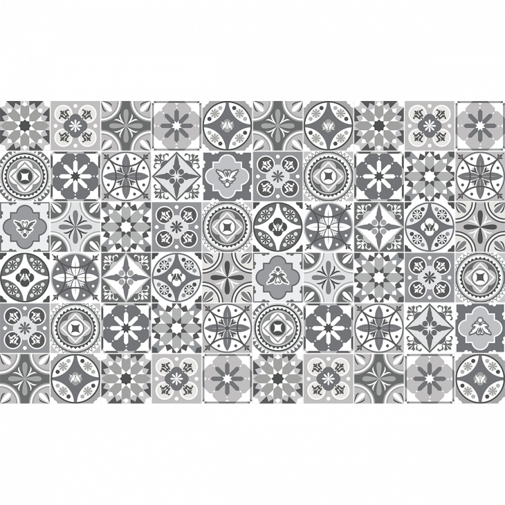 wall decal cement tiles - 60 wall decal cement tiles azulejos aristides - ambiance-sticker.com