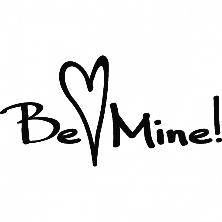 Bedroom wall decals - Wall decal Be mine - ambiance-sticker.com