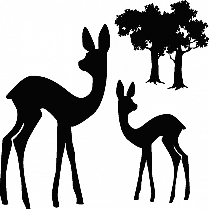 Animals wall decals - Deer Wall decal - ambiance-sticker.com