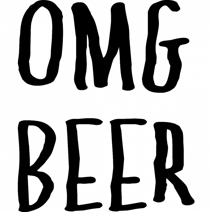 Wall decals for the fridge - Wall decal OMG Beer - ambiance-sticker.com