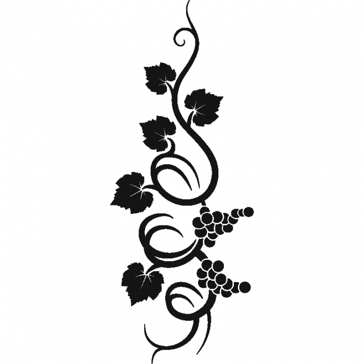 Garland of vines and grapes - ambiance-sticker.com