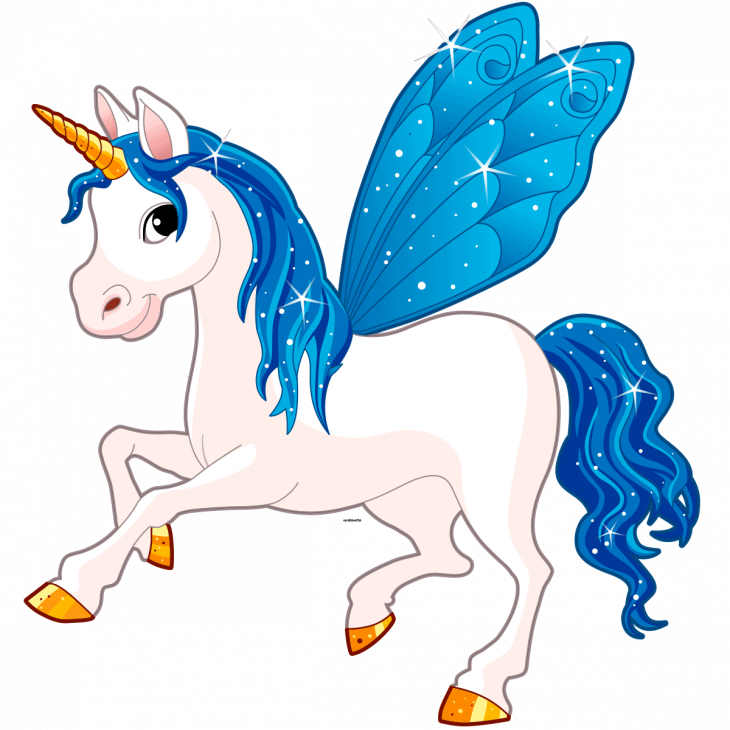 Wall decals for kids - Fairy Unicorn Wall decal - ambiance-sticker.com