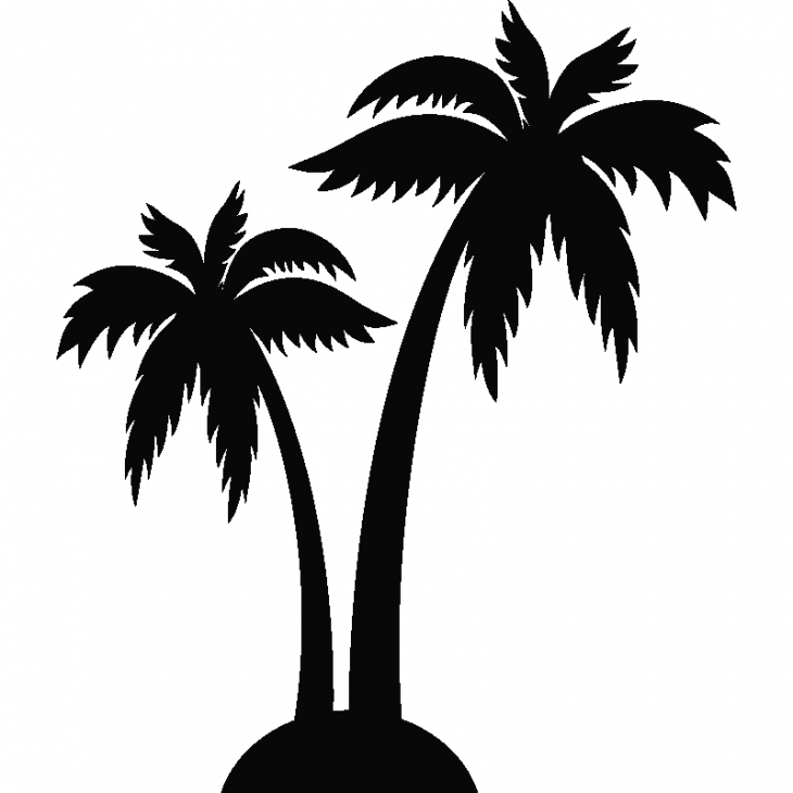 Wall decals for kids - Palm trees wall decal - ambiance-sticker.com