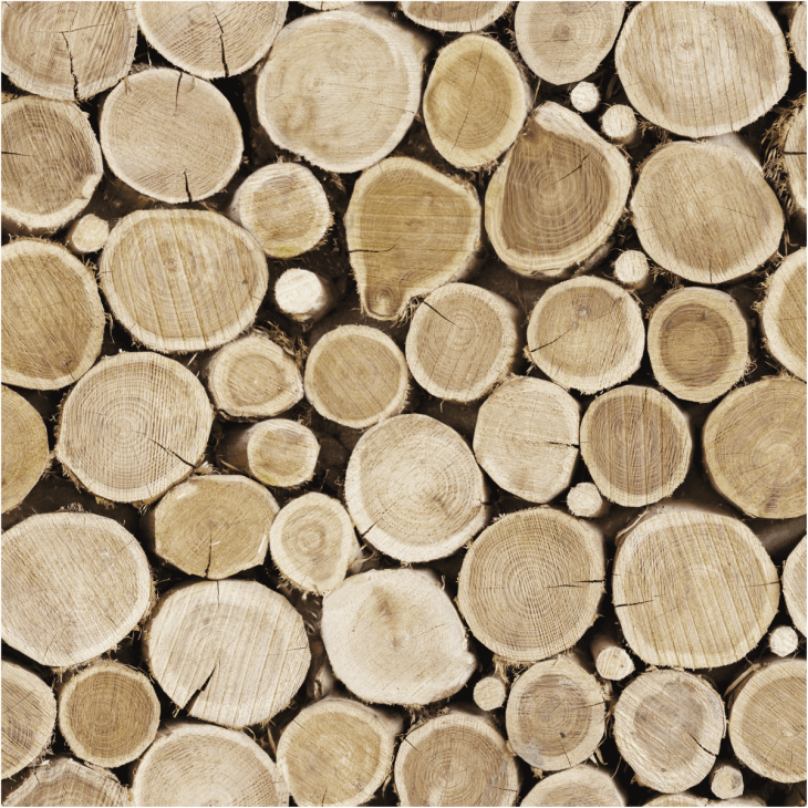 wall decal wood - Wall decal wood Alaskan logs - ambiance-sticker.com