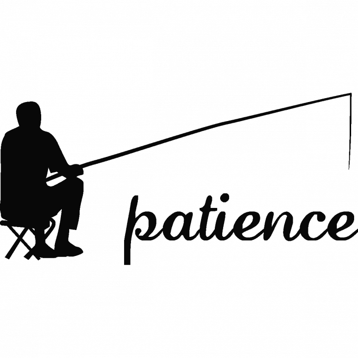Bathroom wall decals - Wall decal Patience - ambiance-sticker.com