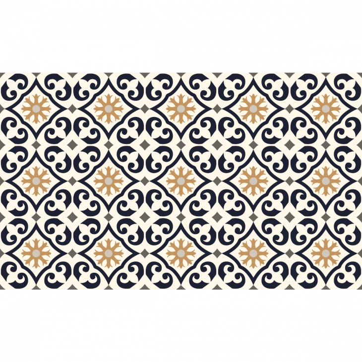 Wall decal cement floor tiles - Wall decal floor tiles Guatta non-slip - 60x100 cm - ambiance-sticker.com