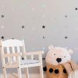 Vinilos infantiles de paredes - 100 pegatinas de estrellas escandinavas - ambiance-sticker.com