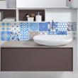 vinilos azulejos - 16 vinilo baldosas azulejos ornamentos barrocos - ambiance-sticker.com