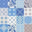 vinilos baldosas de cemento - 16 vinilo baldosas azulejos ornamentos barrocos - ambiance-sticker.com