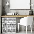 Vinilo muebles de azulejos	 24 vinilos baldosa de cemento meubles monardes - ambiance-sticker.com