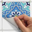 vinilos baldosas de cemento - 24 vinilos azulejos Flamenco - ambiance-sticker.com