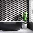 vinilos azulejos material - 60 vinilos baldosas de cemento efecto mármol blanco y negro oro - ambiance-sticker.com