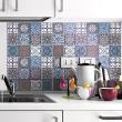 vinilos baldosas de cemento - 60 adhesivos azulejos ornamentos artísticos - ambiance-sticker.com