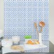 vinilos azulejos oriental - 9 vinilos baldosas de cemento oriental Tataouine - ambiance-sticker.com