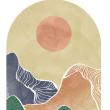 Papel pintado pre-pegado - Papel pintado prepegado - Ventana del mundo abstracto del desierto gigante - ambiance-sticker.com