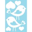 Pegatinas electroestáticas Pájaros del amor - ambiance-sticker.com