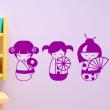 Vinilo 3 muñecas asiáticas - ambiance-sticker.com