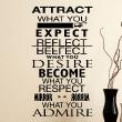 Vinilos con frases - Pegatina de parede Attract what you expect reflect… - ambiance-sticker.com