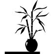 Vinilo Bambú en un florero - ambiance-sticker.com