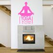Pegatina Be present, do Yoga today - ambiance-sticker.com