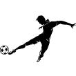 Vinilos deportes y el fútbol - Vinilo decorativo Goleador en acción - ambiance-sticker.com