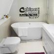 Vinilos decorativos de baño - Vinilo Cabinet de toilette - ambiance-sticker.com