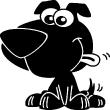 Vinilos  - Vinilo Cachorro de dibujos animados - ambiance-sticker.com