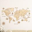 Vinilos decorativos diseños - Vinilo mapa del mundo vintage - ambiance-sticker.com