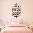 Vinilos con frases - Pegatina de parede Castles pink and… - ambiance-sticker.com