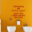 Vinilos decorativos de WC - Vinilo Changing the toilet paper - ambiance-sticker.com