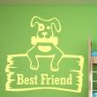 Vinilos infantiles de paredes - Vinilo Perro Best friend - ambiance-sticker.com