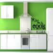 Vinilos decorativos para la cocina - Vinilo citación cocina Kiss the cook&#8203; - ambiance-sticker.com