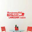 Vinilos decorativos para la cocina - Vinilo citación cocina Morgenmuffel! Bitte vor dem&#8203; - ambiance-sticker.com