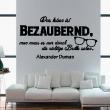 Vinilos con frases -  Pegatina de parede citación Das leben ist Bezaubernd - Alexander Dumas - ambiance-sticker.com