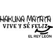 Vinilos con frases -  Pegatina de parede citación Hakuna matata - El rey leon - ambiance-sticker.com