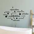 Vinilos con frases -  Pegatina de parede Baño citación Efrischen entspannen baden - ambiance-sticker.com