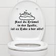 Vinilos decorativos de WC - Vinilo citación Wc Kast du krümel in der spalte - ambiance-sticker.com