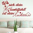 Vinilos con frases -  Pegatina de parede citación Wo sich dein herz II - ambiance-sticker.com