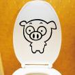 Vinilos decorativos de WC - Vinilo Pig miedo - ambiance-sticker.com