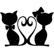 Vinilos amor - Vinilo decorativo El gato y el corazón de la Copa - ambiance-sticker.com
